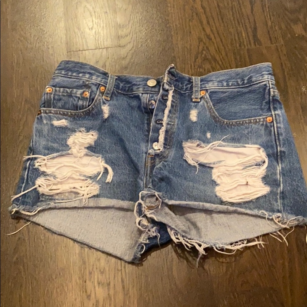 Denim shorts